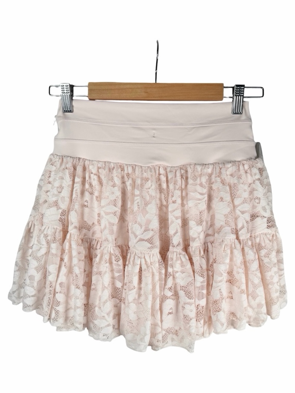Popflex Active Lace Pirouette Skort Tutu Pink Tiered Circle Performance Skirt M - Picture 3 of 7